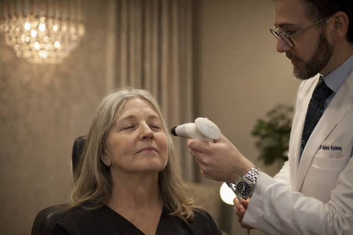 Radiofrequency (RF) ocular aesthetics treatment for eyelid tightening and eye rejuvenation performed at Dry Eye Center of Maryland